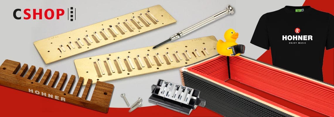 Original Hohner spare parts, services and merchandising articles