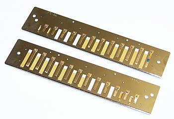 Reed plate set nickel-plated - Mellow Tone  C-major 
