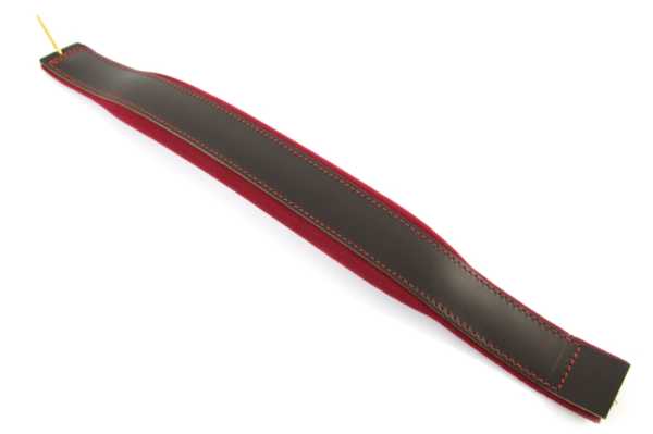 hand strap 550x65mm brown/red upholstered for ALPINA IV (Measure without spindle screw) 