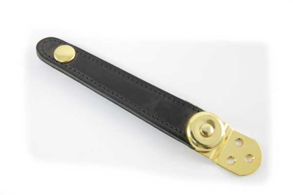 bellow strap black uphostered with attachment plate and screws 