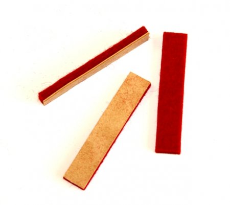 Pallet Pads single Treble Red 66,5x13x4mm 