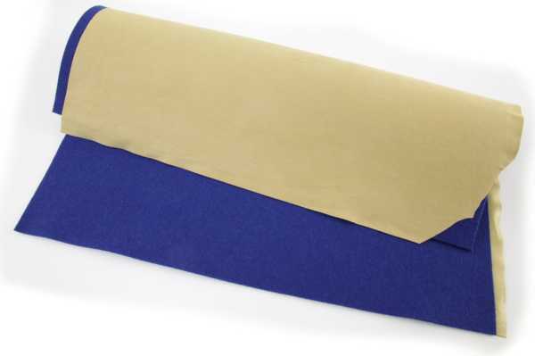  Filz/Leder Bogen blau ca. 400x400x2,5 mm 